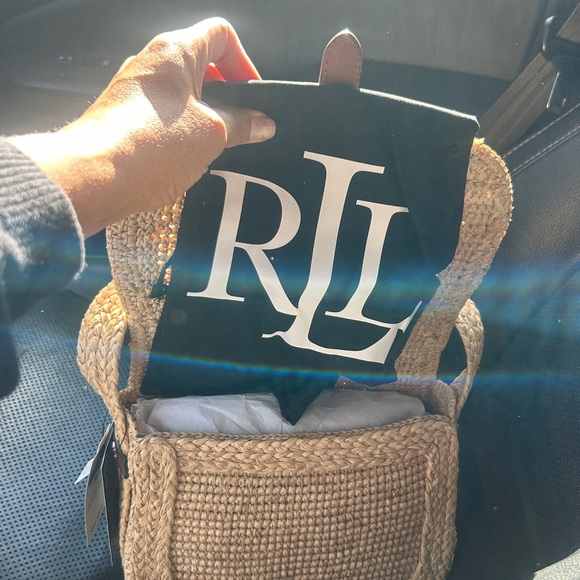 Lauren Ralph Lauren Natural Woven Crossbody Bag - Picture 3 of 7